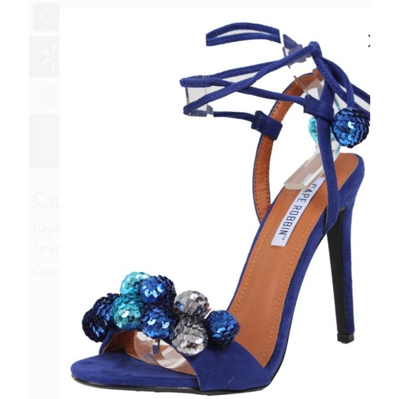 Cape Robbin Shoes - Cape Robbin, Royal Blue Suede Ankle Wrap S…